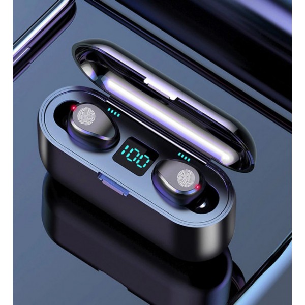 Беспроводные сенсорные Bluetooth наушники F9 TWS V5.0 с индикатором заряда. Водонепроницаемые Черные
Беспроводные сенсорные Bluetooth наушники F9 TWS V5.0 с индикатором заряда. Водонепроницаемые Черные
