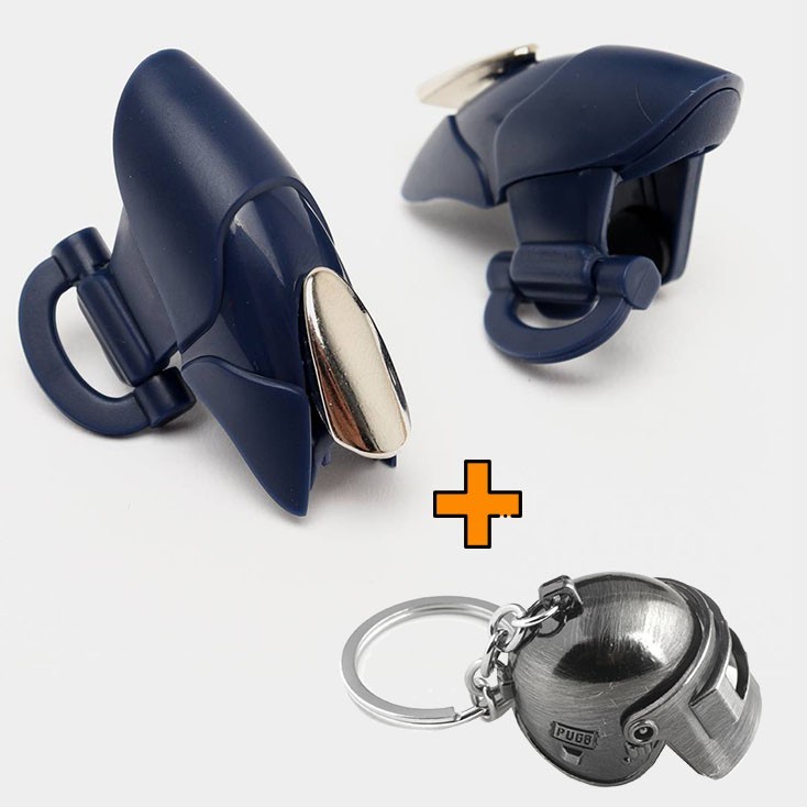 Игровые контроллеры Marpiel Blue Shark (геймпад триггеры курки для смартфона для PUBG) + брелок шлем 3 уровня
Игровые контроллеры Marpiel Blue Shark (геймпад триггеры курки для смартфона для PUBG) + брелок шлем 3 уровня