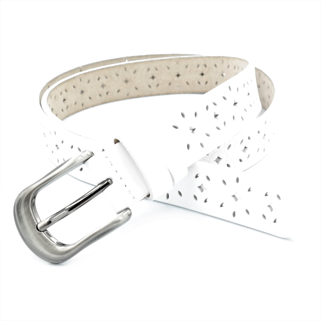 Женский кожаный ремень Weatro 110-115х3 см Белый 000147302
Женский кожаный ремень Weatro 110-115х3 см Белый 000147302