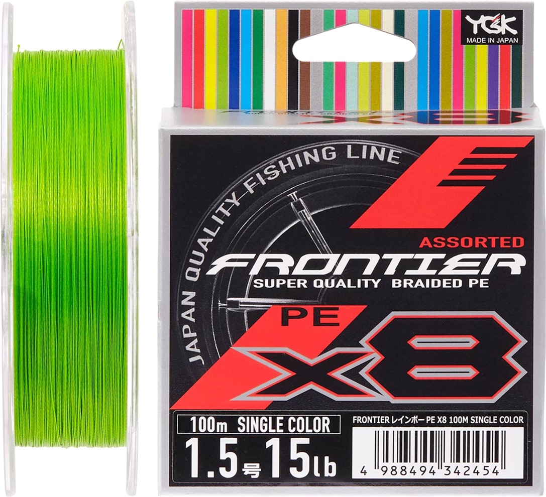 Шнур YGK Frontier X8 Assorted Single Color 100 м #2.0/0.235 мм 20lb/9.0 кг (55450338)
Шнур YGK Frontier X8 Assorted Single Color 100 м #2.0/0.235 мм 20lb/9.0 кг (55450338)