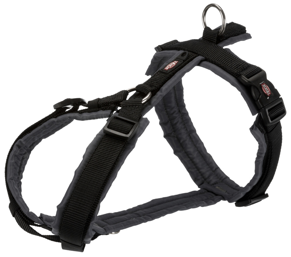 Шлея Trixie для собак Trekking Premium M-L нейлон черный с графитовым (TX-1997301)
Шлея Trixie для собак Trekking Premium M-L нейлон черный с графитовым (TX-1997301)