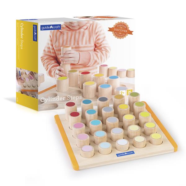 Дерев'яний навчальний сортер Guidecraft Manipulatives Кольорові циліндри (G6734)
Дерев'яний навчальний сортер Guidecraft Manipulatives Кольорові циліндри (G6734)