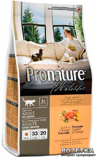 Сухой корм для взрослых котов Pronature Holistic Adult со вкусом утки и апельсинов 5.44 кг
Сухой корм для взрослых котов Pronature Holistic Adult со вкусом утки и апельсинов 5.44 кг
