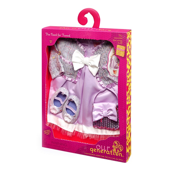 Игрушечный набор одежды для кукол 46см Our Generation Deluxe Куртка Твид с платьем (BD30051Z)
Игрушечный набор одежды для кукол 46см Our Generation Deluxe Куртка Твид с платьем (BD30051Z)