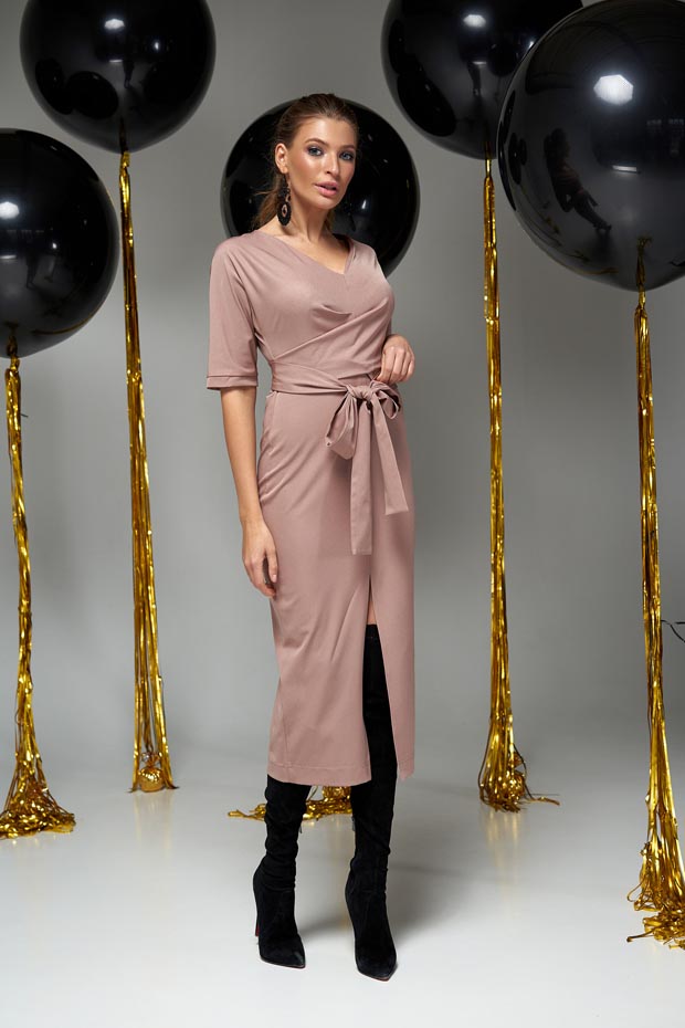 Женское JADONE FASHION платье из костюмной ткани с вырезом и поясом Селеста цвет бежевый XL (Платье Селеста бежевый)
Женское JADONE FASHION платье из костюмной ткани с вырезом и поясом Селеста цвет бежевый XL (Платье Селеста бежевый)