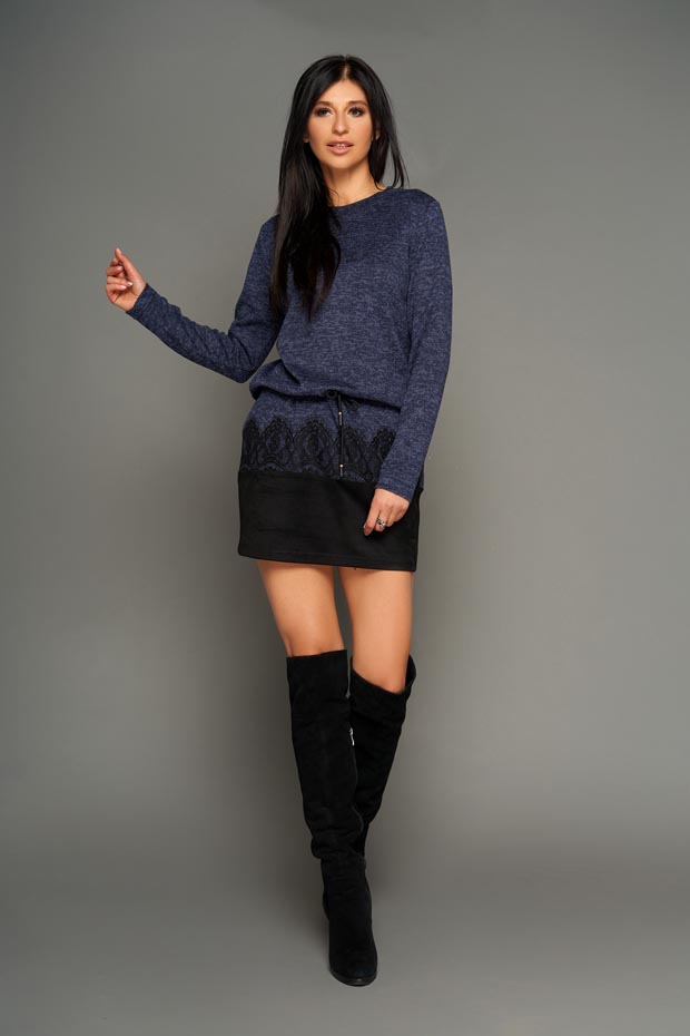 Женское JADONE FASHION вискозное платье-туника с кружевом Раби цвет тёмно-синий XL (Платье-туника Раби тёмно-синий)
Женское JADONE FASHION вискозное платье-туника с кружевом Раби цвет тёмно-синий XL (Платье-туника Раби тёмно-синий)