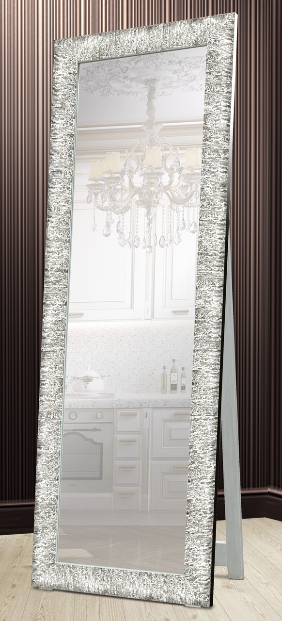 Зеркало напольное в раме Factura с деревянной подставкой Textured silver 60х174 серебро
Зеркало напольное в раме Factura с деревянной подставкой Textured silver 60х174 серебро