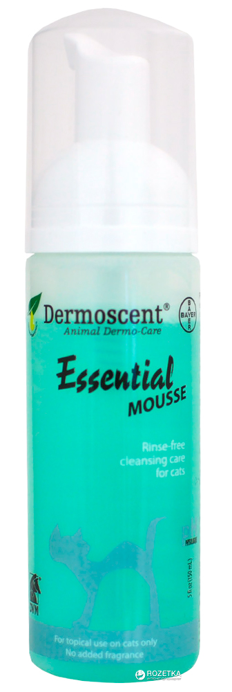 Мусс очищающий и восстанавливающий без смывания Dermoscent Essential Mousse для кошек 150 мл
Мусс очищающий и восстанавливающий без смывания Dermoscent Essential Mousse для кошек 150 мл