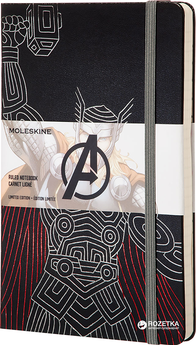 Записная книга Moleskine Avengers 13 х 21 см 240 страниц в линейку Thor (8055002852746)
Записная книга Moleskine Avengers 13 х 21 см 240 страниц в линейку Thor (8055002852746)