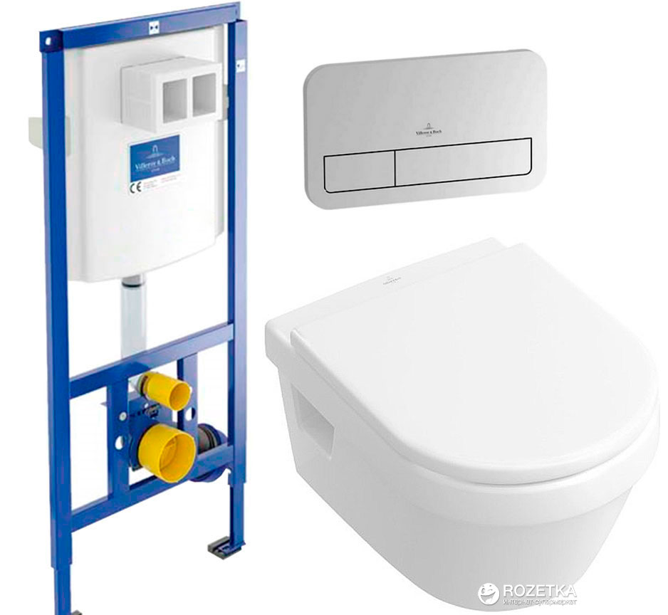 Инсталляция VILLEROY&BOCH 92246100 + E200 92249061 + подвесной унитаз V&B Omnia Architectura 5684H101 с сиденьем Soft Close
Инсталляция VILLEROY&BOCH 92246100 + E200 92249061 + подвесной унитаз V&B Omnia Architectura 5684H101 с сиденьем Soft Close