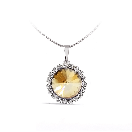 Подвес c цепочкой KOBI RIVOLI-STRASS Ø 16 мм со Swarovski модели 7430-3090-05-32
Подвес c цепочкой KOBI RIVOLI-STRASS Ø 16 мм со Swarovski модели 7430-3090-05-32