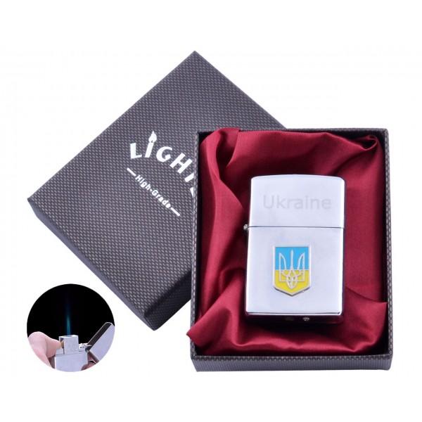 Зажигалка в подарочной коробке "Украина" (Острое пламя) №UA-29 
Зажигалка в подарочной коробке "Украина" (Острое пламя) №UA-29
