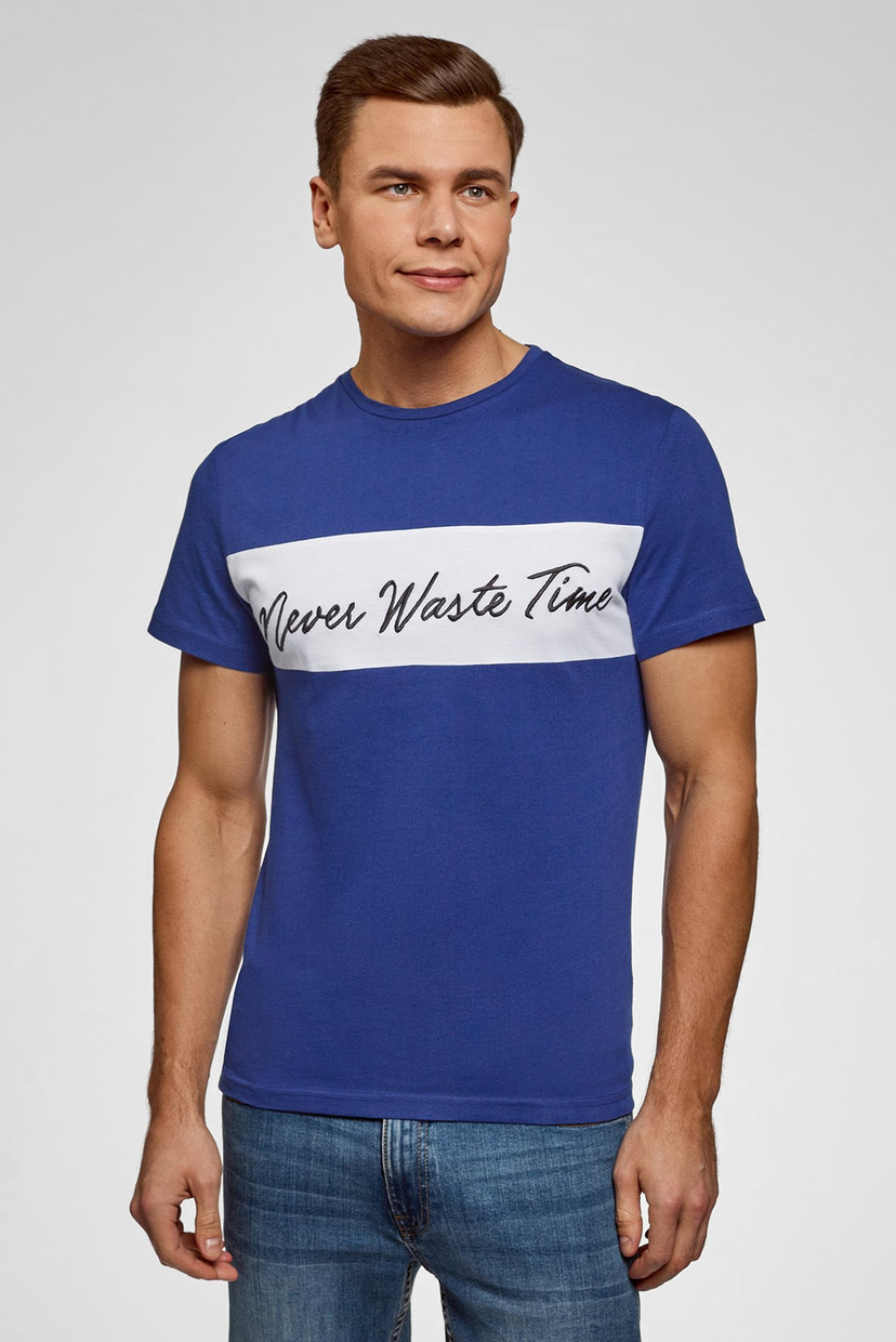 Мужская синяя футболка Oodji 5L611010I-1/44135N/7529P, Мужская синяя футболка Oodji M 5L611010I-1/44135N/7529P
Мужская синяя футболка Oodji 5L611010I-1/44135N/7529P, Мужская синяя футболка Oodji M 5L611010I-1/44135N/7529P