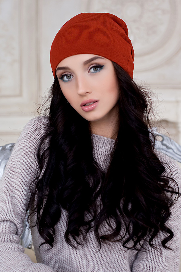 Шапка-колпак «Марис» Braxton 24857010 56-59 см терракотовый 4200 
Шапка-колпак «Марис» Braxton 24857010 56-59 см терракотовый 4200