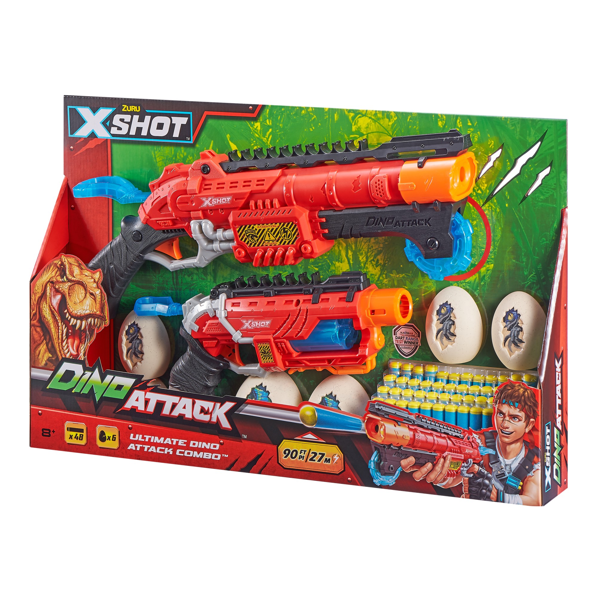 X-Shot Набор скорострельных бластеров DINO Combo Pack (2 средних яйца, 4 маленьких яйца, 48 патронов) (4859) (193052021090)
X-Shot Набор скорострельных бластеров DINO Combo Pack (2 средних яйца, 4 маленьких яйца, 48 патронов) (4859) (193052021090)