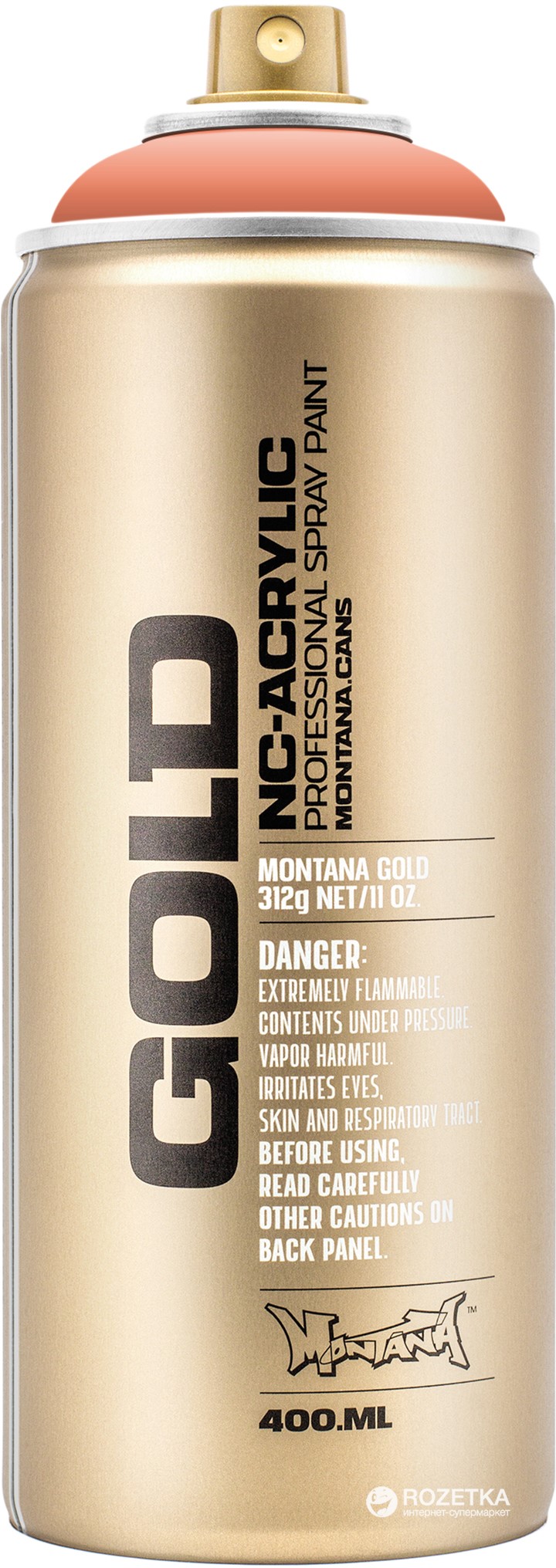 Акриловая краска-спрей Montana Gold CL2130 Темная креветка 400 мл (Shrimp Dark) (4048500283628)
Акриловая краска-спрей Montana Gold CL2130 Темная креветка 400 мл (Shrimp Dark) (4048500283628)