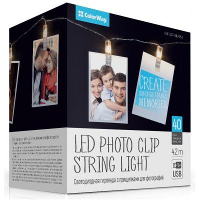 Гирлянда ColorWay Светодиодная с прищепками для фото 40 LED/4.2M USB (CW-LCP-40L42BU)
Гирлянда ColorWay Светодиодная с прищепками для фото 40 LED/4.2M USB (CW-LCP-40L42BU)