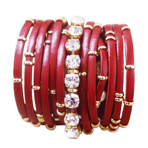 Браслет из натуральной кожи с элементами Swarovski Scappa красный SW804 757150952
Браслет из натуральной кожи с элементами Swarovski Scappa красный SW804 757150952