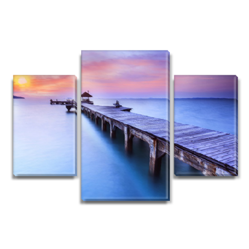 Модульная картина Декоинт Море 45x70см. Холст натуральный 
Модульная картина Декоинт Море 45x70см. Холст натуральный