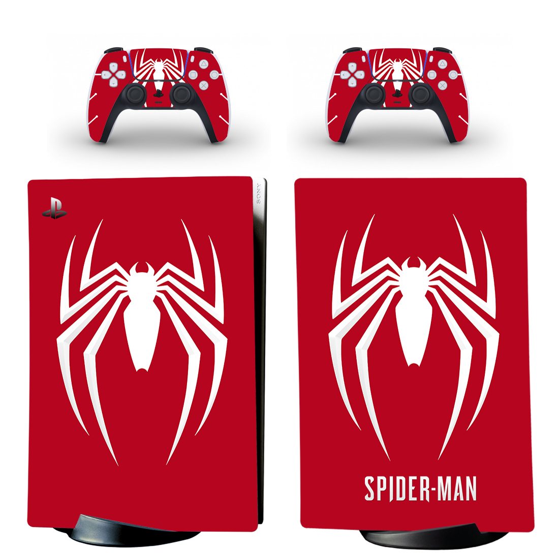 Виниловые наклейки на PS5 Digital Edition и геймпад DualSense Spider-Man Sony PlayStation 5 игровая консоль Skin (PV5011)
Виниловые наклейки на PS5 Digital Edition и геймпад DualSense Spider-Man Sony PlayStation 5 игровая консоль Skin (PV5011)