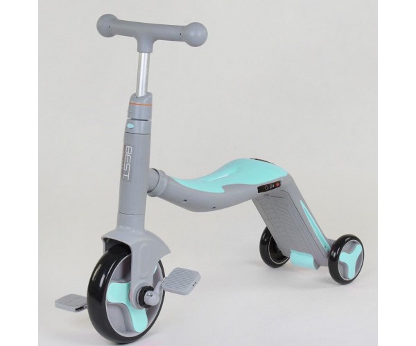 Самокат-велобег Best Scooter 3в1 JT 20255, с педалями, музыкальный, Черно-бирюзовый
Самокат-велобег Best Scooter 3в1 JT 20255, с педалями, музыкальный, Черно-бирюзовый