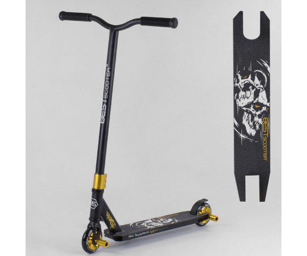 Трюковый самокат Best Scooter с пегами, колеса PU, 100 мм, 22879, Черно-золотой
Трюковый самокат Best Scooter с пегами, колеса PU, 100 мм, 22879, Черно-золотой