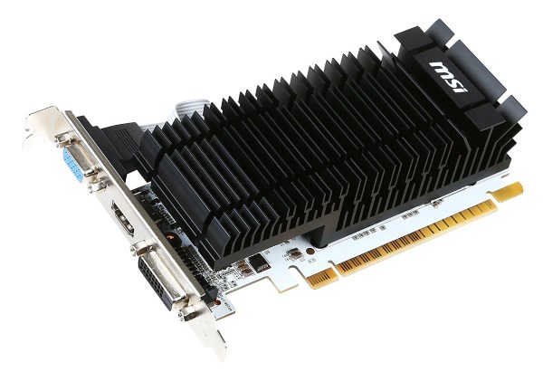 Відеокарта MSI GeForce GT 730 2GB GDDR3 902MHz/1600MHz, 64-bit, Silent, Low Profile, DVI, D-sub, HDMI
Відеокарта MSI GeForce GT 730 2GB GDDR3 902MHz/1600MHz, 64-bit, Silent, Low Profile, DVI, D-sub, HDMI
