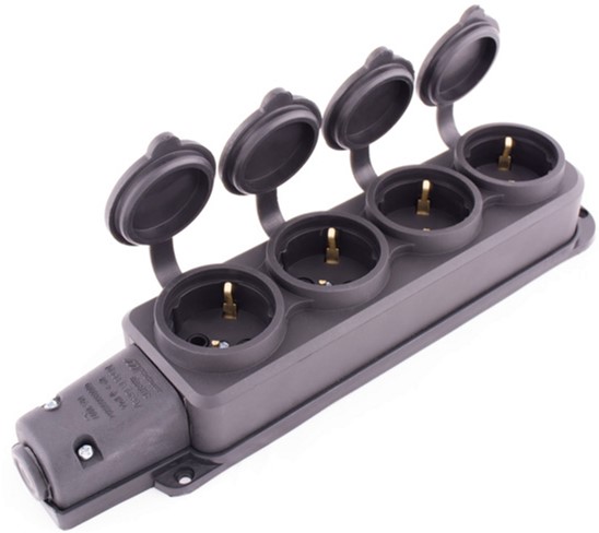 Розетка чотиримісна із захисною кришкою каучукова Mutlusan e.socket.rubber.029.4.16, із з/к, 16А
Розетка чотиримісна із захисною кришкою каучукова Mutlusan e.socket.rubber.029.4.16, із з/к, 16А