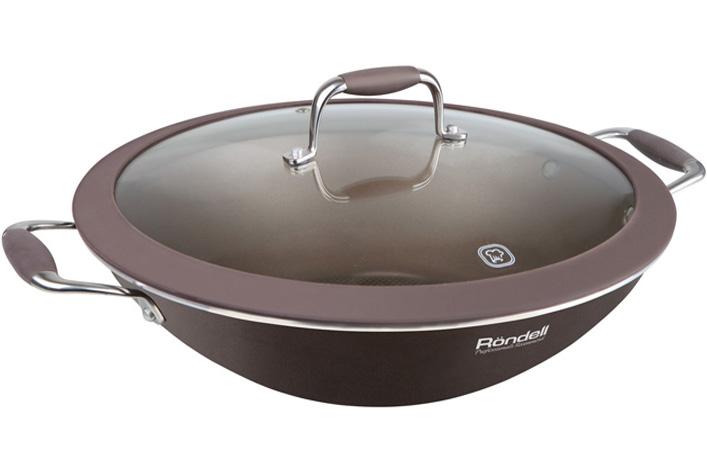 Сковородка-вок Mocco 4.5л диаметр 32см с антипригарным покрытием Rondell DP60393
Сковородка-вок Mocco 4.5л диаметр 32см с антипригарным покрытием Rondell DP60393