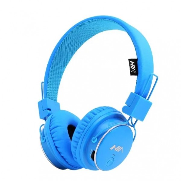 Наушники беспроводные Bluetooth гарнитура 4 в 1 с микрофоном NIA Q8-851S microSD Синие
Наушники беспроводные Bluetooth гарнитура 4 в 1 с микрофоном NIA Q8-851S microSD Синие