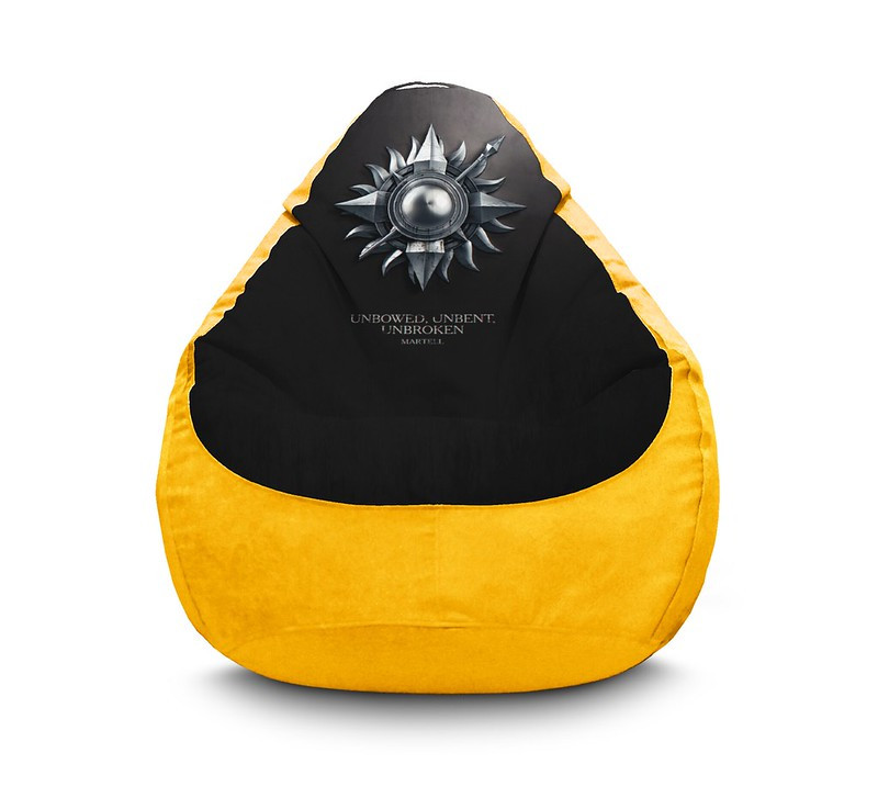 Кресло мешок iPuff "Game of Thrones. Unbowed, unbent, unbroken" Флок XXXL (100х135 см) Желтый
Кресло мешок iPuff "Game of Thrones. Unbowed, unbent, unbroken" Флок XXXL (100х135 см) Желтый
