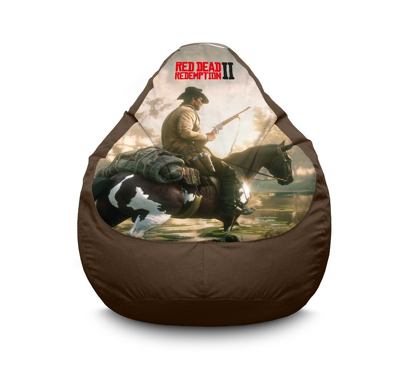 Кресло мешок iPuff "RDR 2. Arthur Morgan and horse" Оксфорд XL (80x110 см) Коричневый
Кресло мешок iPuff "RDR 2. Arthur Morgan and horse" Оксфорд XL (80x110 см) Коричневый