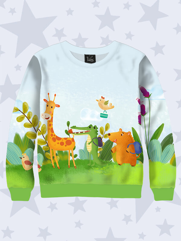 Свитшот Животные в походе - Vilno - Возраст 3 года, рост 98-104 - 7793
Свитшот Животные в походе - Vilno - Возраст 3 года, рост 98-104 - 7793