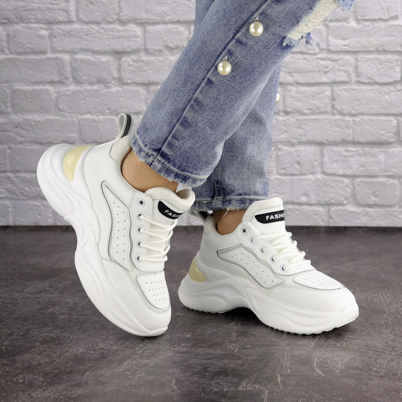 Женские кроссовки Fashion Hoppy 1631 40 размер 25 см Белый 
Женские кроссовки Fashion Hoppy 1631 40 размер 25 см Белый