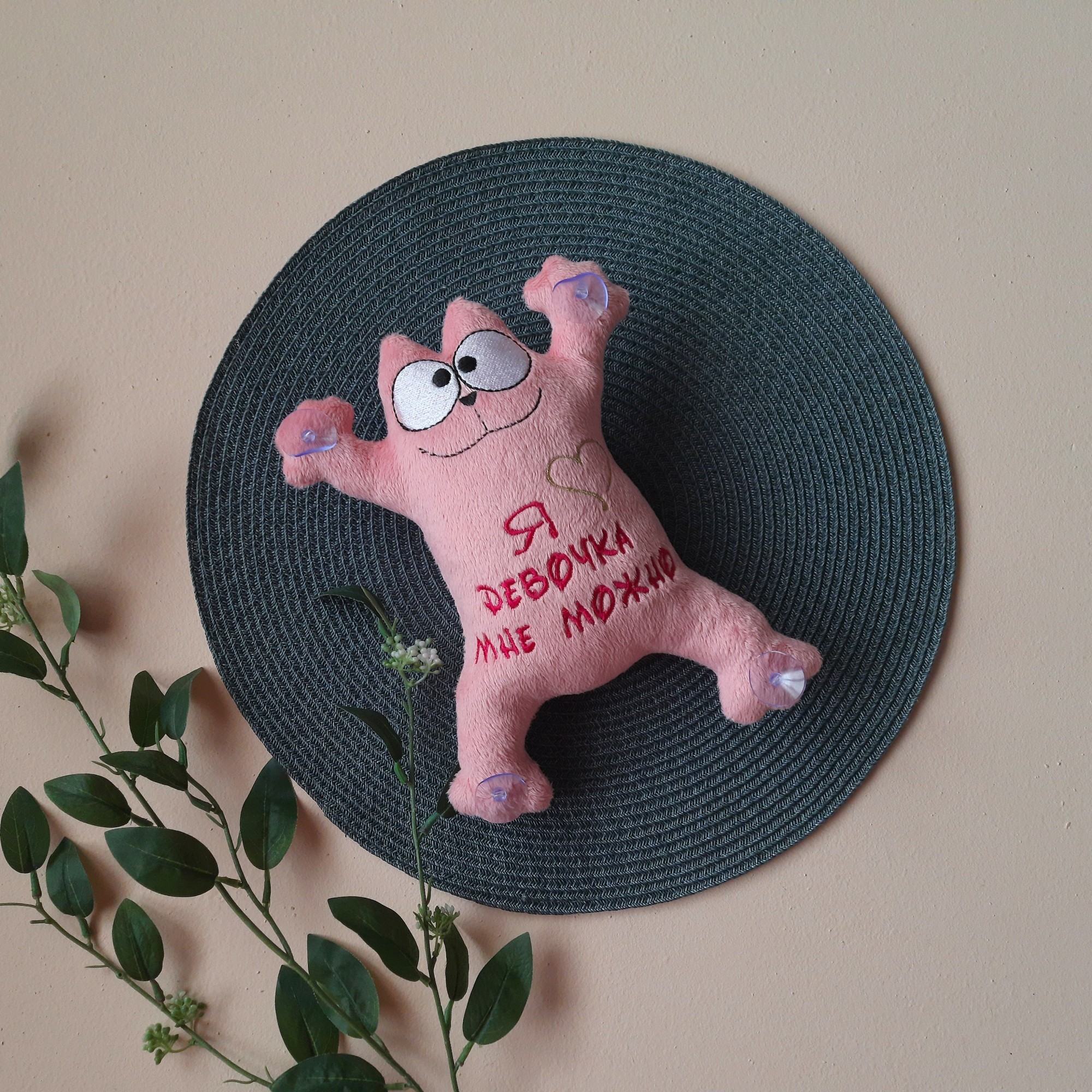 Мягкая игрушка на присосках в авто Baby Textile Кот Саймон Я девочка, мне можно Ручная работа 26 см Розовый
Мягкая игрушка на присосках в авто Baby Textile Кот Саймон Я девочка, мне можно Ручная работа 26 см Розовый