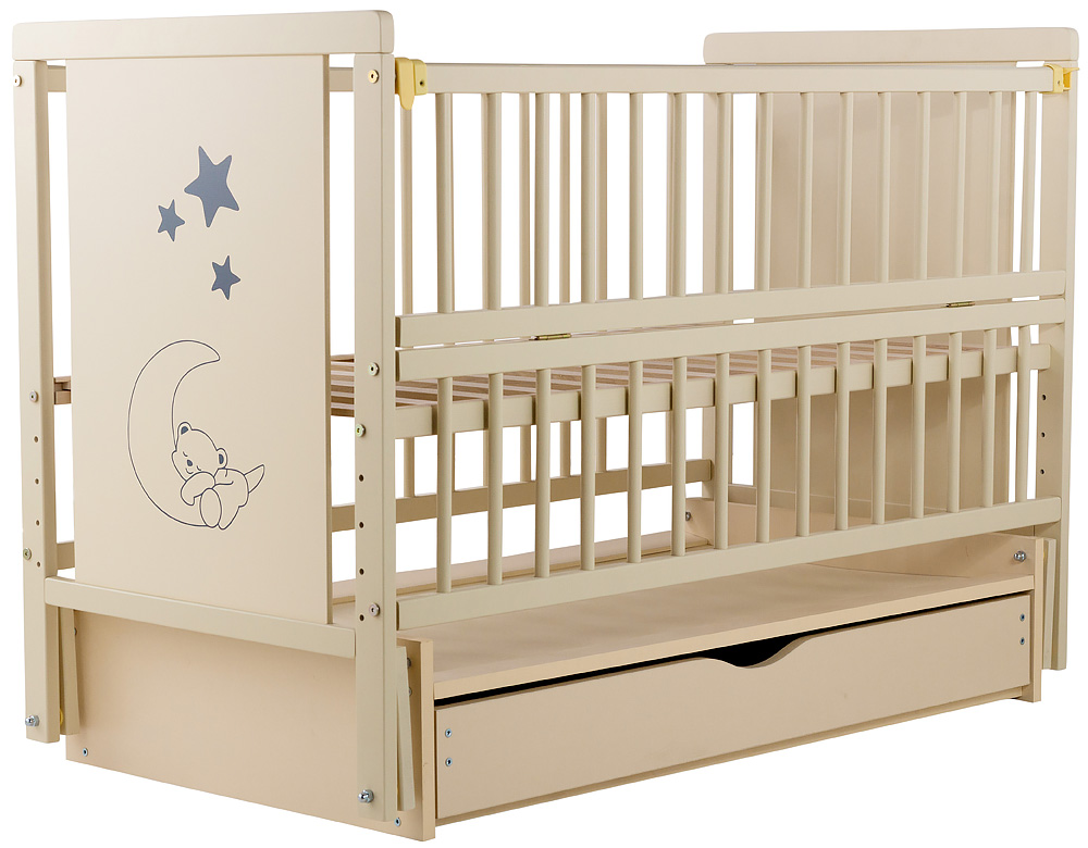Кровать Babyroom Медвежонок M-03 маятник, ящик, откидной бок бук слоновая кость. 34103
Кровать Babyroom Медвежонок M-03 маятник, ящик, откидной бок бук слоновая кость. 34103