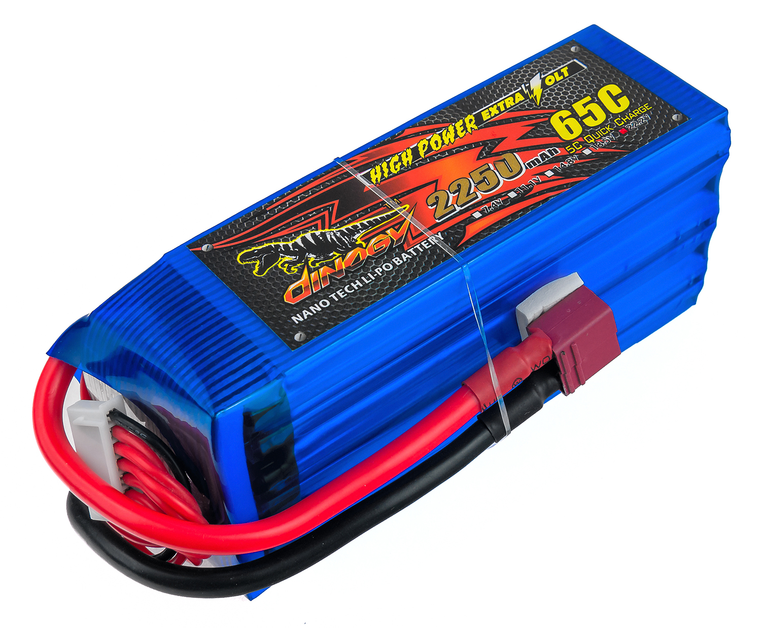 Аккумулятор полимерно-литиевый Dinogy Li-Pol 2250mAh 22.2V 6S 65C 47x35x106мм T-Plug 29771
Аккумулятор полимерно-литиевый Dinogy Li-Pol 2250mAh 22.2V 6S 65C 47x35x106мм T-Plug 29771