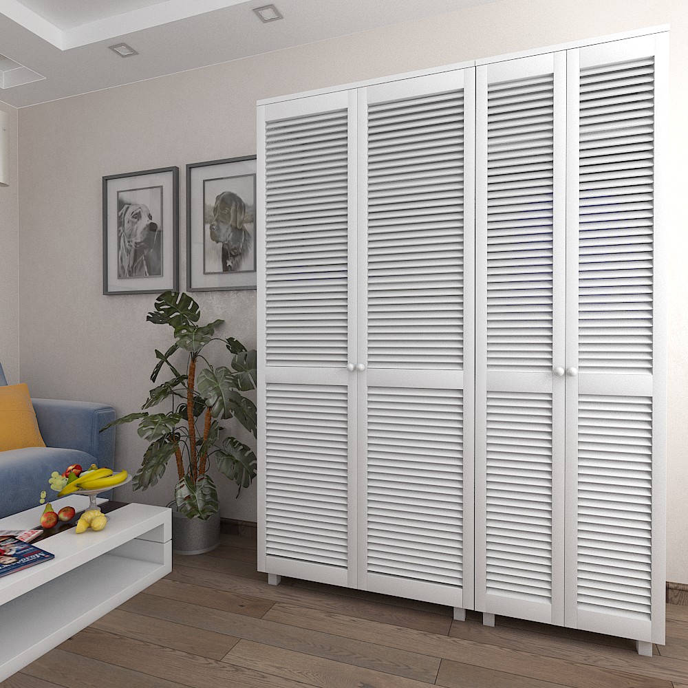 Шкаф с жалюзийными дверями из натурального дерева Тавол Сиеко 4Д5ПОЛ 1500х450х2080 Белый
Шкаф с жалюзийными дверями из натурального дерева Тавол Сиеко 4Д5ПОЛ 1500х450х2080 Белый