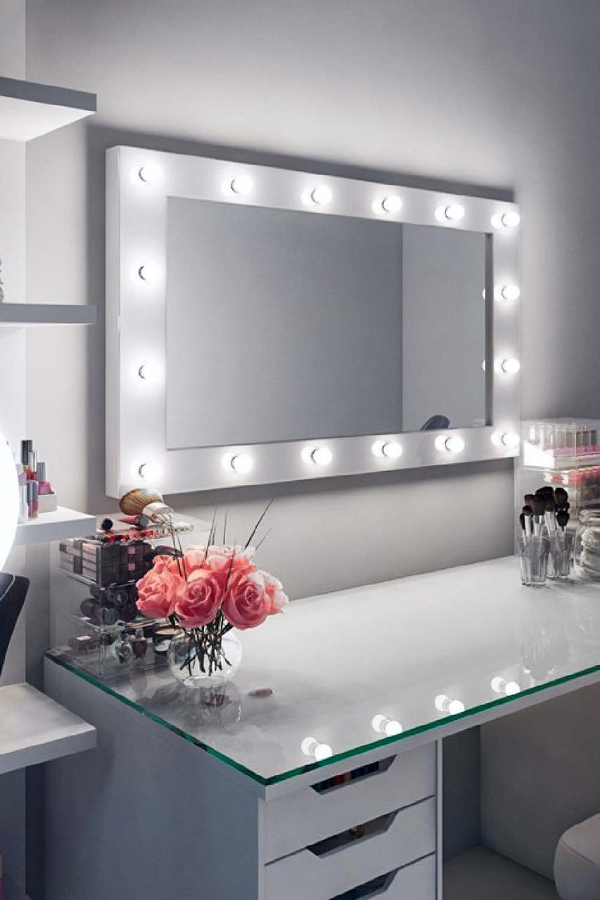 Зеркало гримерное для макияжа HOLLYWOOD Mirrors 100х70 настенный Белый глянцевый RD (hmr1-23)
Зеркало гримерное для макияжа HOLLYWOOD Mirrors 100х70 настенный Белый глянцевый RD (hmr1-23)