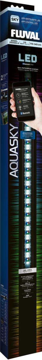 Светильник для аквариума Hagen Fluval AquaSky Bluetooth LED 2.0 33 Вт 115-145 см (14556)
Светильник для аквариума Hagen Fluval AquaSky Bluetooth LED 2.0 33 Вт 115-145 см (14556)
