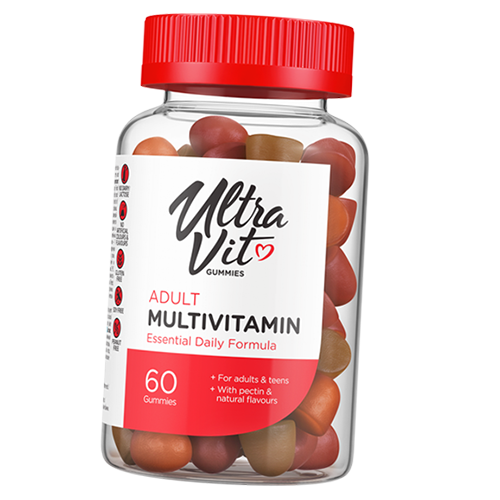 Жевательные Мультивитамины для взрослых, UltraVit Adult Multivitamin Gummies, VP laboratory 60таб Апельсин-вишня-клубника (36099013)
Жевательные Мультивитамины для взрослых, UltraVit Adult Multivitamin Gummies, VP laboratory 60таб Апельсин-вишня-клубника (36099013)