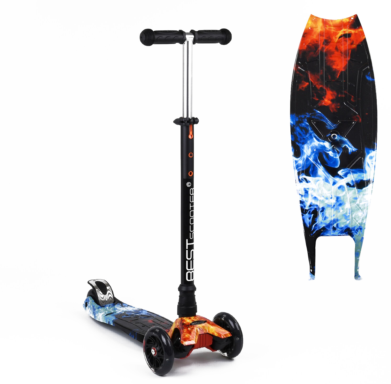 Самокат детский 3х колесный Best Scooter, ar. DIMSA-8768, черный с синим с оранжевым
Самокат детский 3х колесный Best Scooter, ar. DIMSA-8768, черный с синим с оранжевым