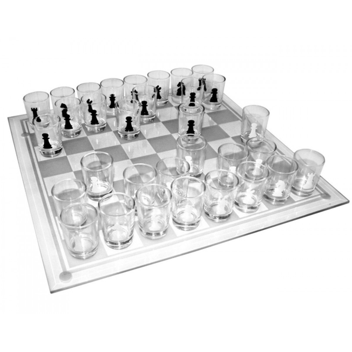 Шахматы с рюмками (35х35х6,5 см) 22007 
Шахматы с рюмками (35х35х6,5 см) 22007