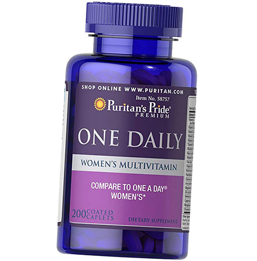 Ежедневные витамины для женщин, One Daily Women's Multivitamin, Puritan's Pride 200каплет (36367055)
Ежедневные витамины для женщин, One Daily Women's Multivitamin, Puritan's Pride 200каплет (36367055)