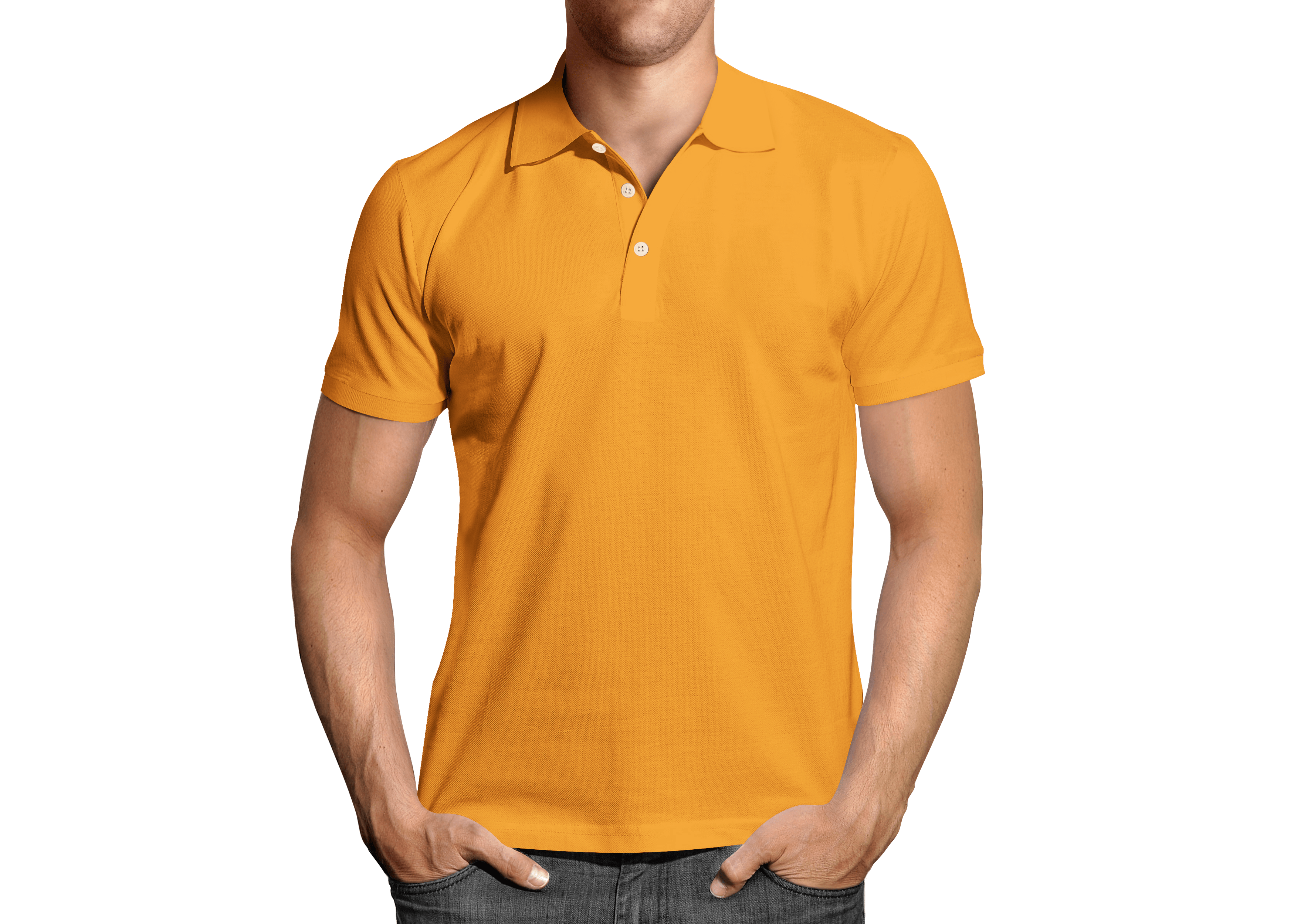 Футболка мужская оранжевая POLO B&C M 
Футболка мужская оранжевая POLO B&C M