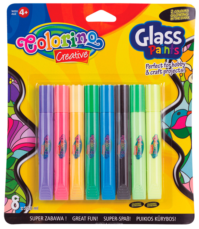 Витражные краски Colorino 8 цветов 6 стандартных цветов и 2 флуорисцентных (68949PTR)
Витражные краски Colorino 8 цветов 6 стандартных цветов и 2 флуорисцентных (68949PTR)