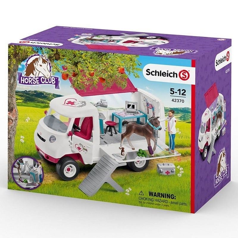 Игровой набор Schleich Мобильная клиника для животных с ганноверским жеребенком (42370)
Игровой набор Schleich Мобильная клиника для животных с ганноверским жеребенком (42370)