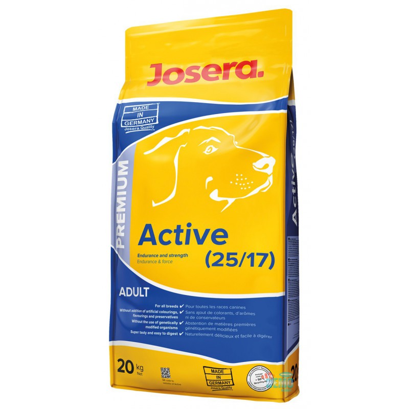 Сухой корм Josera Dog Active (Йозера Дог Актив) для взрослых активных собак 20 кг
Сухой корм Josera Dog Active (Йозера Дог Актив) для взрослых активных собак 20 кг