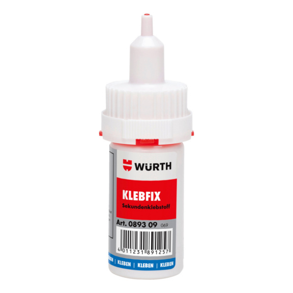 Клей "KLEBFIX" моментальный, цианакрилатный конструкционный, 20г., WURTH,(арт. 089309)
Клей "KLEBFIX" моментальный, цианакрилатный конструкционный, 20г., WURTH,(арт. 089309)