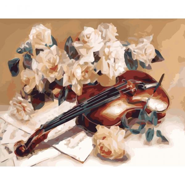 

Набір для розпису за номерами Идейка Натюрморт Мелодія скрипки 40х50 см (КНО5500-mt)